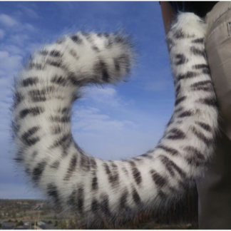 furry snow leopard costume tail