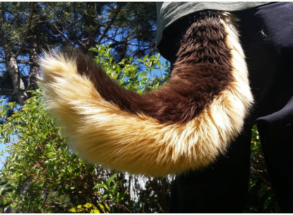 furry husky costume tail
