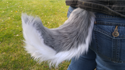furry husky costume tail mini