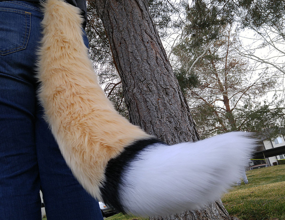 Furry Fox Costume Tail XL 36