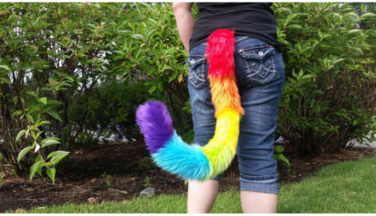 furry cat costume tail