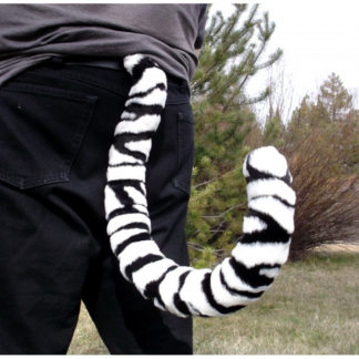 furry white tiger costume tail