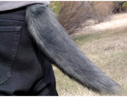 furry wolf costume tail mini