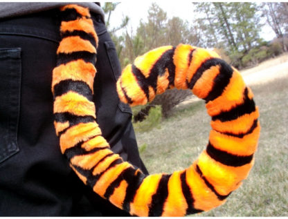 furry orange tiger costume tail