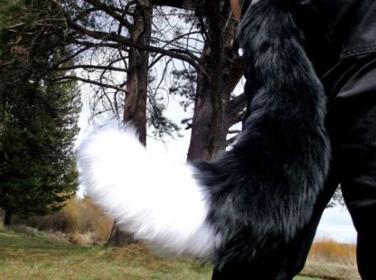 furry fox costume tail xl