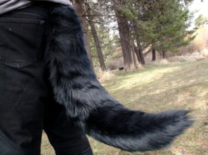furry wolf costume tail xl
