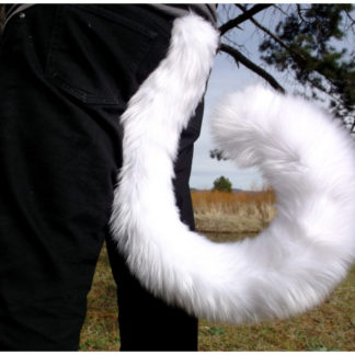 furry cat costume tail xl