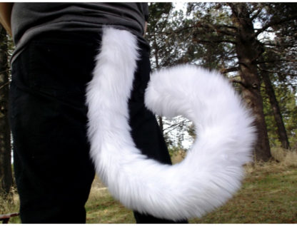 furry cat costume tail xl