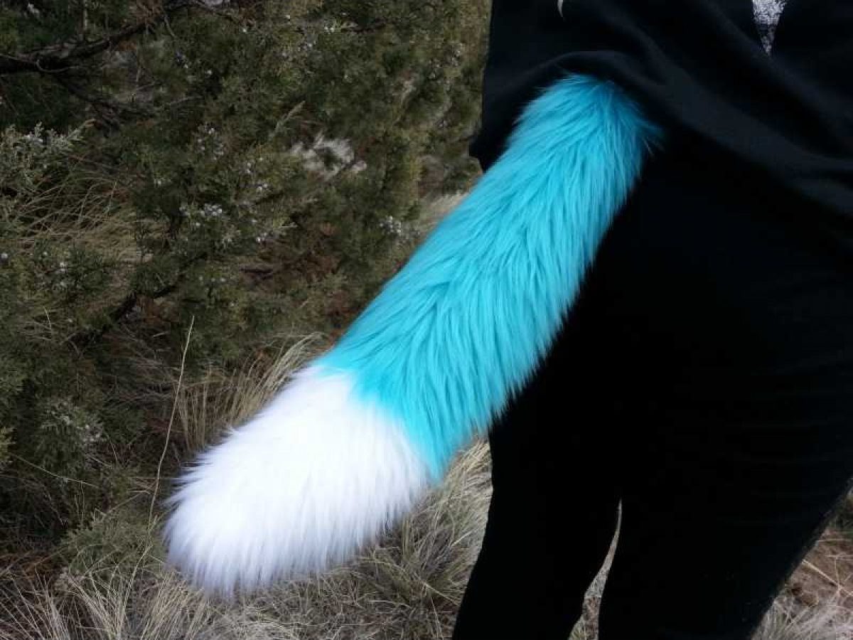 Furry Clip-On Cosplay Accessories Fox Costume Tails 16" by AnthroWear 