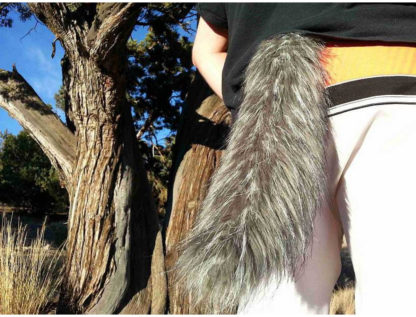 furry wolf costume tail mini