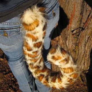 furry leopard costume tail