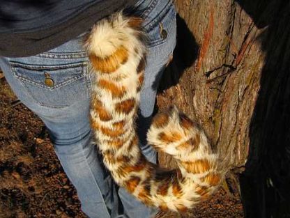 furry leopard costume tail